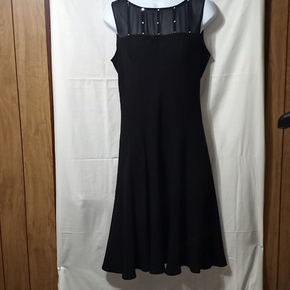 Women's Black dress with Rhinestones on the front